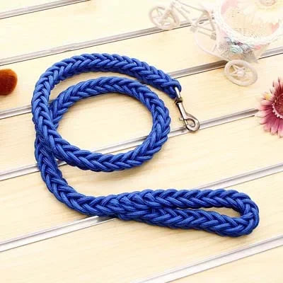 Heavy Duty Braided Nylon Dog Leash – 8-Strand Handmade Lead for Small to XL Dogs