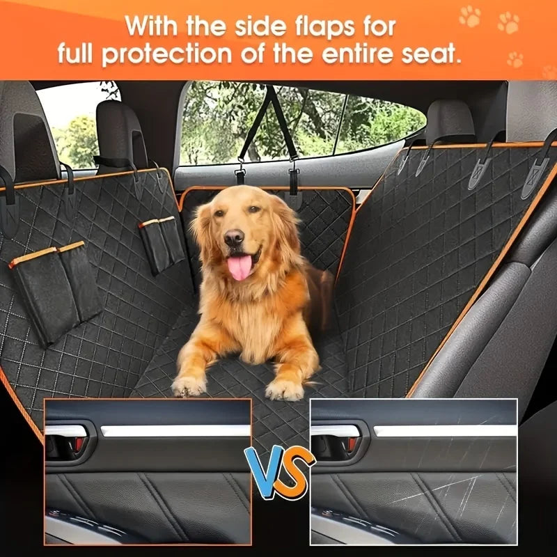 JTPAWS Dog Car Seat Hammock Cover – Waterproof & Scratch-Resistant Polyester
