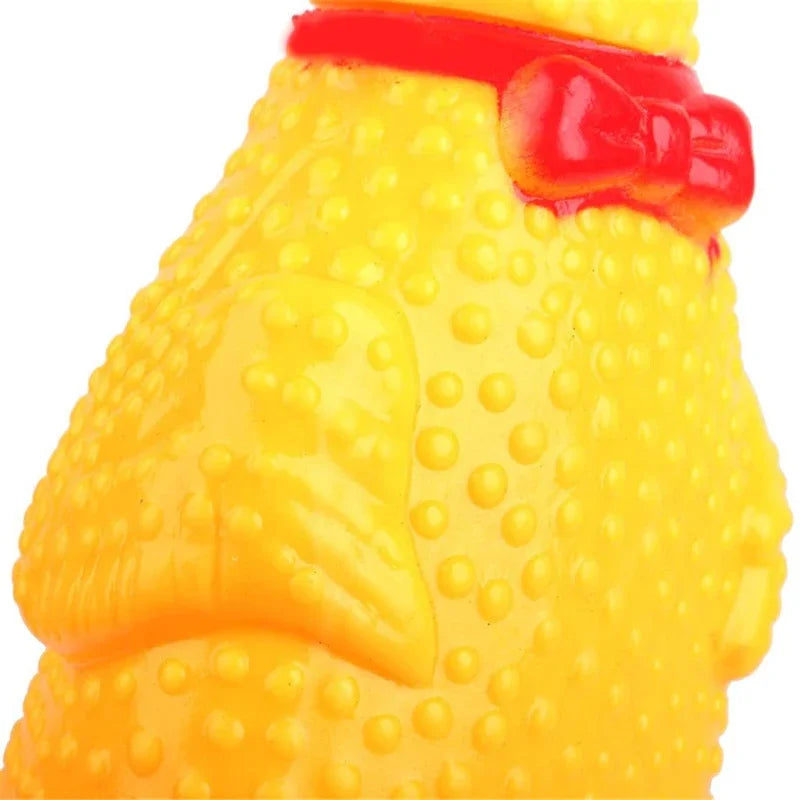 Screaming Chicken Squeeze Toy for Dogs- Large – Squeaky PVC Stress Relief