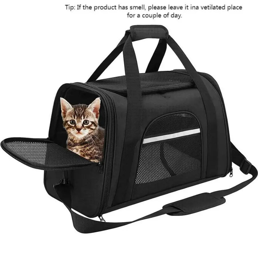 Soft-Sided Pet Carrier Bag – Airline Approved for Cats & Dogs Up to 9kg