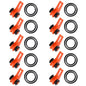 JOOYOO 10pcs/lot Fishing Rod Pole Hook Keeper - Securely Silicone Ring Iso Hold Bait Lures and Jigs for Safe and Easy Fishing