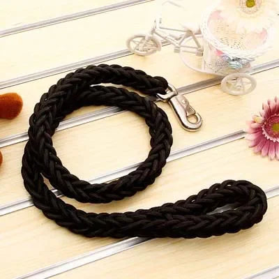 Heavy Duty Braided Nylon Dog Leash – 8-Strand Handmade Lead for Small to XL Dogs