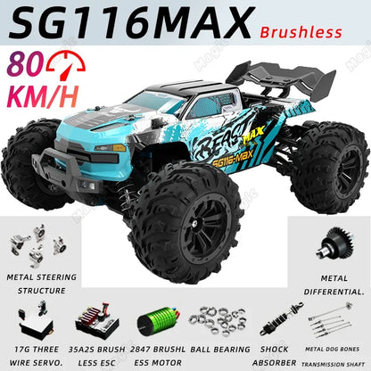 OFFROAD Radio Control Car 1/16th SG116 Max, Brushless Four-Wheel Drive