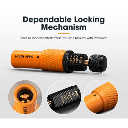 San Hima Tyre Deflators x4 Air Deflator 10~30 PSI Tire Valve Core Tool Portable