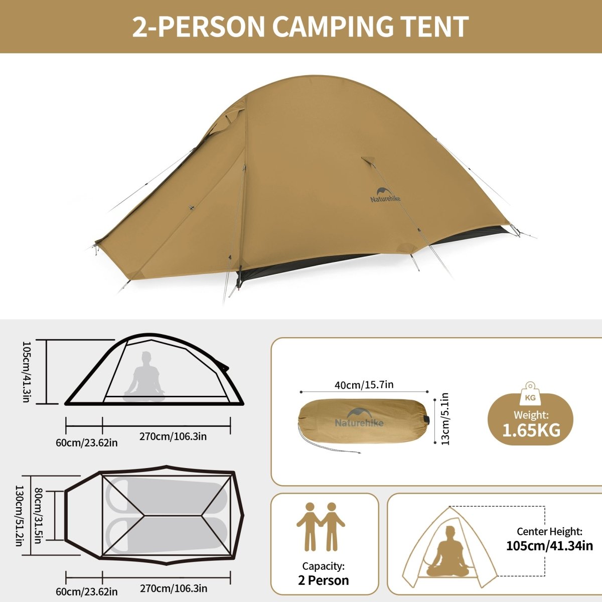 Cloud Up Pro 2 Person Ultralight Backpacking Tent