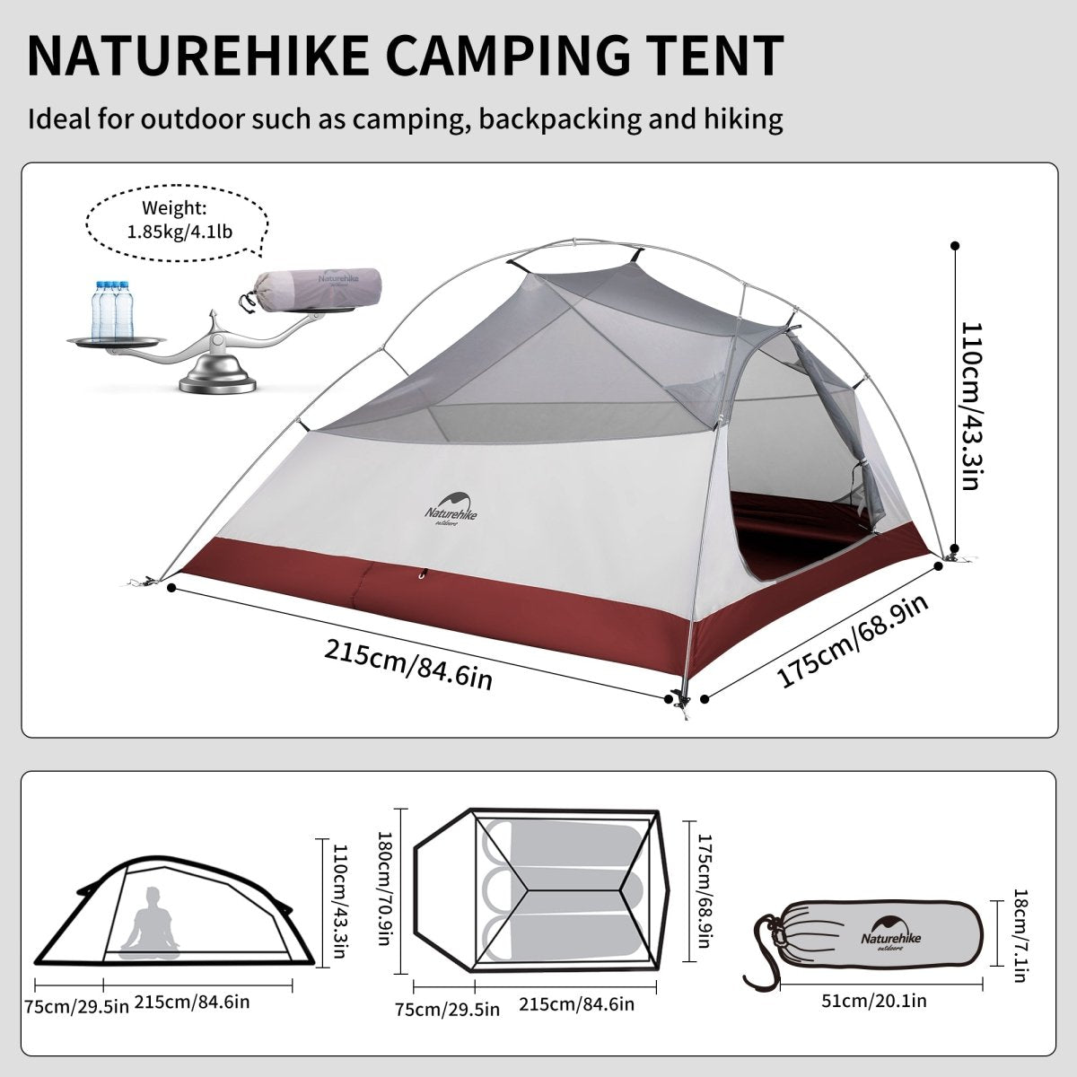 Cloud Up Pro 3 Person Ultralight Backpacking Tent