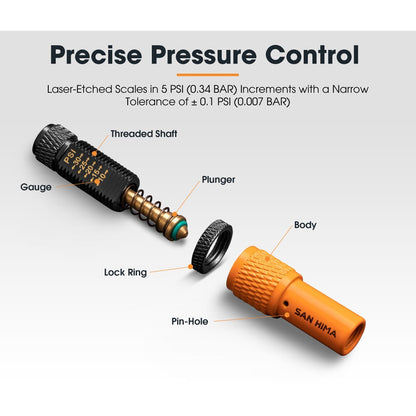 San Hima Tyre Deflators x4 Air Deflator 10~30 PSI Tire Valve Core Tool Portable