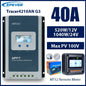EPEVER Tracer4210AN G3 solar charge controller with remote meter on a white background