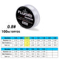 Fishing line spool with specifications on a white background