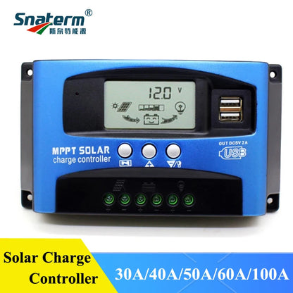 MPPT Solar Charge Controller 60A 100A 12V 24V Bluetooth Enabled